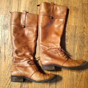 Sam Edelman Tall Tan Leather Perron Boots